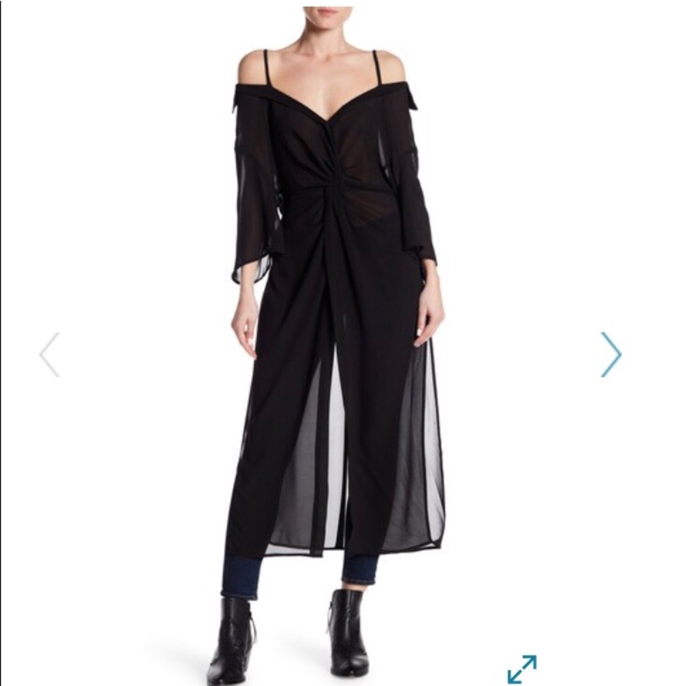 Cold shoulder kimono!